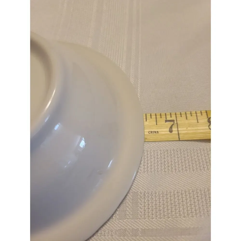 60s Shenango China USA Bowls Restaurant Ware‎ Heavy White Golden Band MCM VTG 2